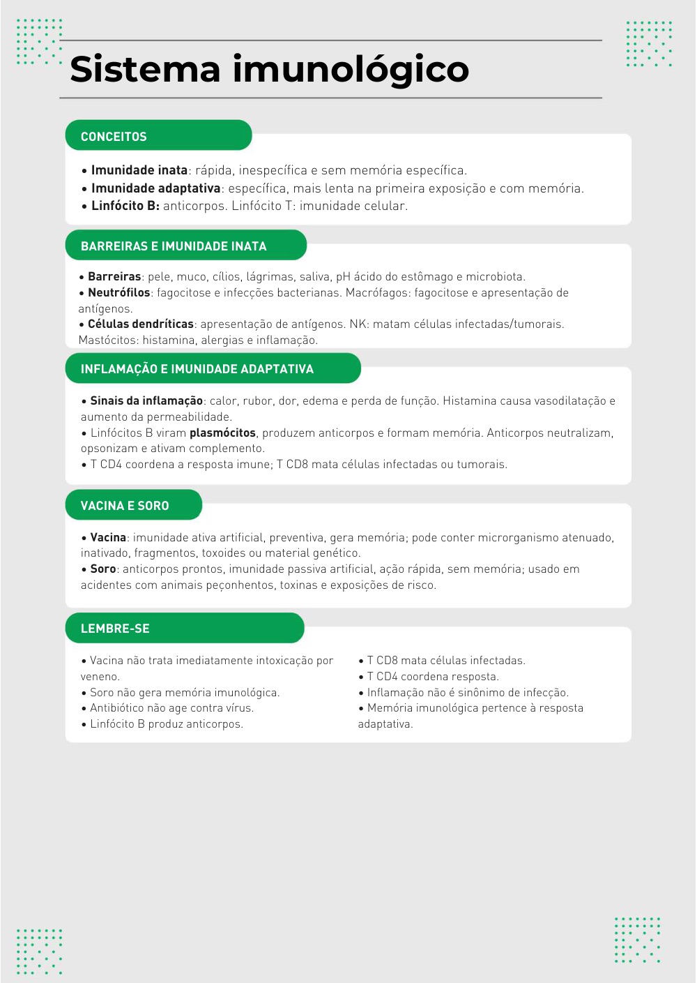 Página Sistema imunológico